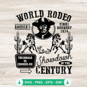 America's World Rodeo SVG file for Cricut cutting machine