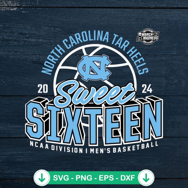 2024 North Carolina Tar Heels SVG file for Cricut cutting machine