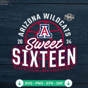 2024 Arizona Wildcats svg file - NCAA Division I Men's Basketball cutting file