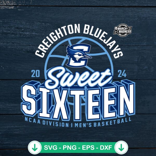 2024 Creighton Bluejays SVG file - NCAA Division I cut file for Cricut