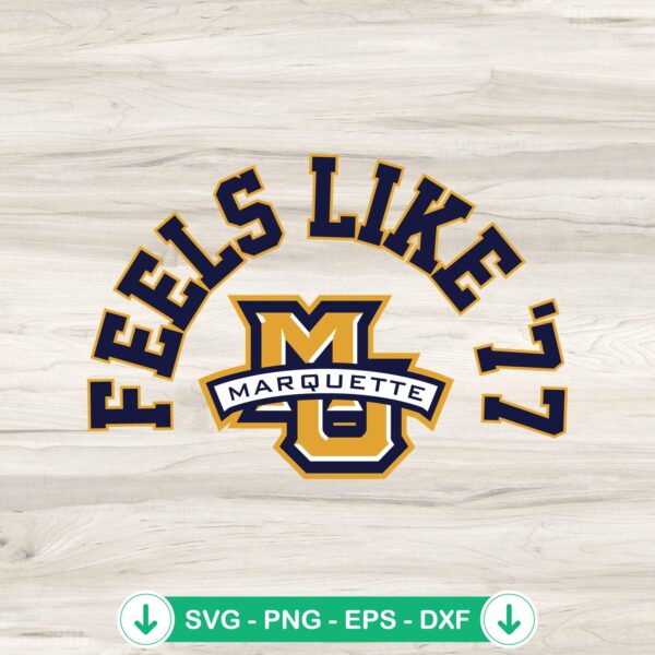Marquette Golden Eagles basketball svg file for cutting machine