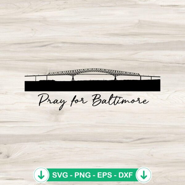 Pray For Baltimore SVG file for Cricut cut files
