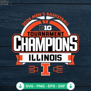 Illinois Big 10 Tournament Champions SVG file for Cricut