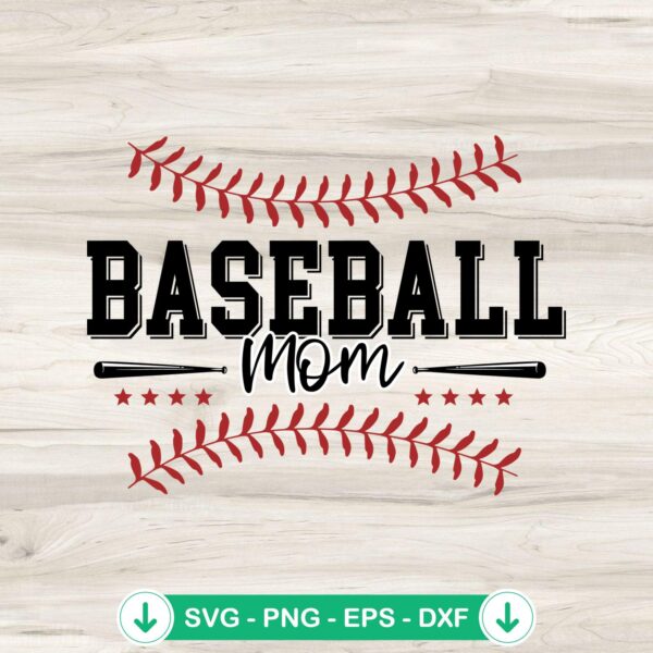 Baseball Mom Retro Vintage SVG file for cricut svg cutting