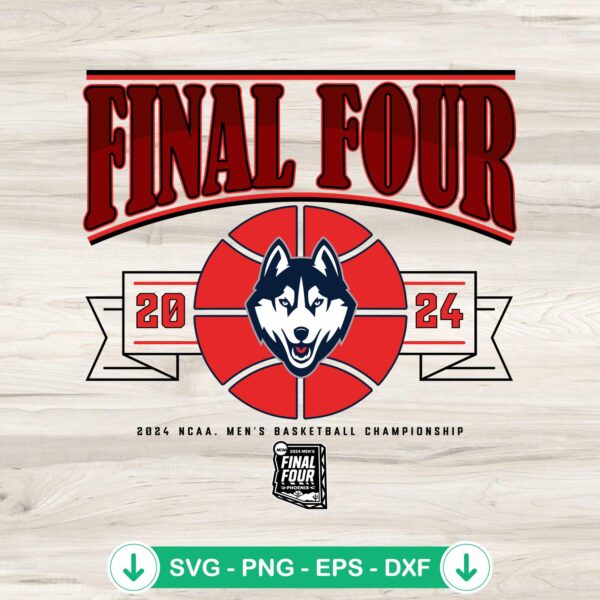 Uconn Huskies SVG file for Final Four 2024, cricut svg, cutting file