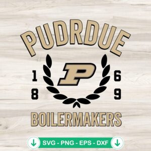 Purdue Boilermakers 1869 SVG file for Cricut cutting file