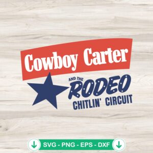 Cowboy Carter And The Rodeo SVG file for Cricut cutting