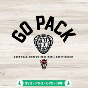 NC State Wolfpack Go Pack 2024 SVG file for Cricut