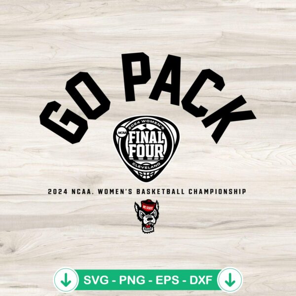 NC State Wolfpack Go Pack 2024 SVG file for Cricut