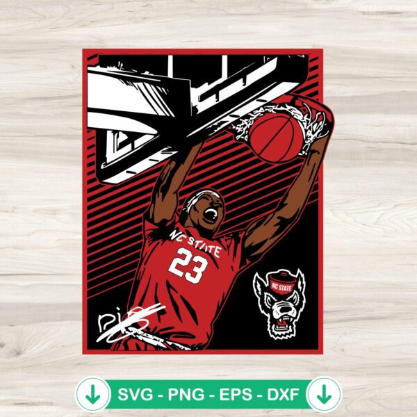 Mohamed Diarra signature svg file for NC State Wolfpack