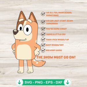 Bluey Chilli Heeler Mom SVG file for cutting machines