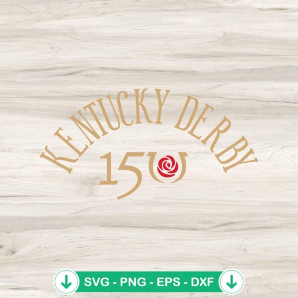Kentucky Derby 150th Arch Over SVG file for horse racing crafts