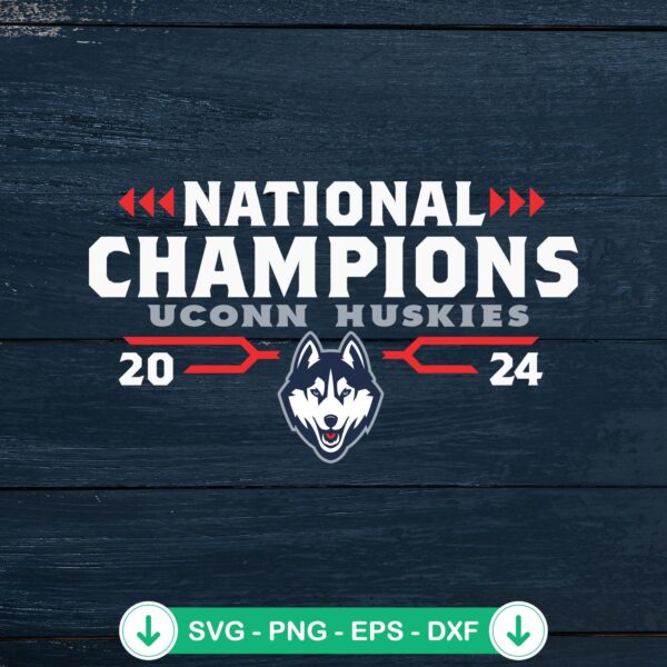 UConn Huskies SVG file for NCAA Champions cut file