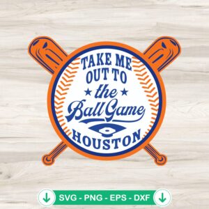 Take Me Out To The Ball Game SVG file for Cricut cutting machine