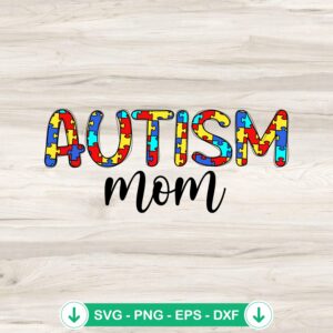 Custom Name Autism Mom Puzzle SVG file for cricut cutting