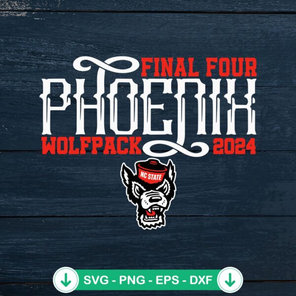 Final Four Phoenix Wolfpack 2024 SVG file for cricut