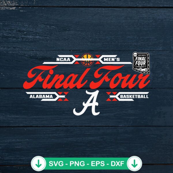 Alabama Final Four 2024 SVG file for March Madness basketball