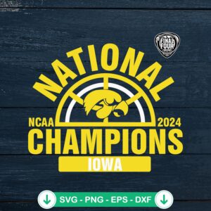 Iowa Hawkeyes SVG file for NCAA 2024 basketball cutting file