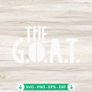 The GOAT SVG file for Cricut cutting machine