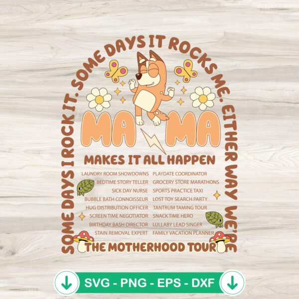 Bluey Mama SVG file for cutting machine, Cricut SVG, DIY craft project