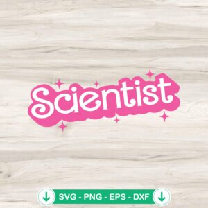 Barbie Scientist SVG file for Cricut - cutting file for teachers