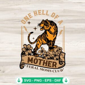 One Hell Of A Mother SVG file for Cricut and cutting projects