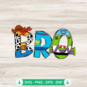 Toy Story Bro Brother Mama Boy Mom SVG file for cutting machines