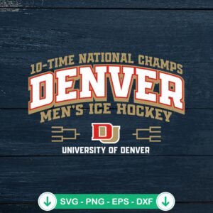Denver Pioneers 10-Time SVG file for cricut cuttings