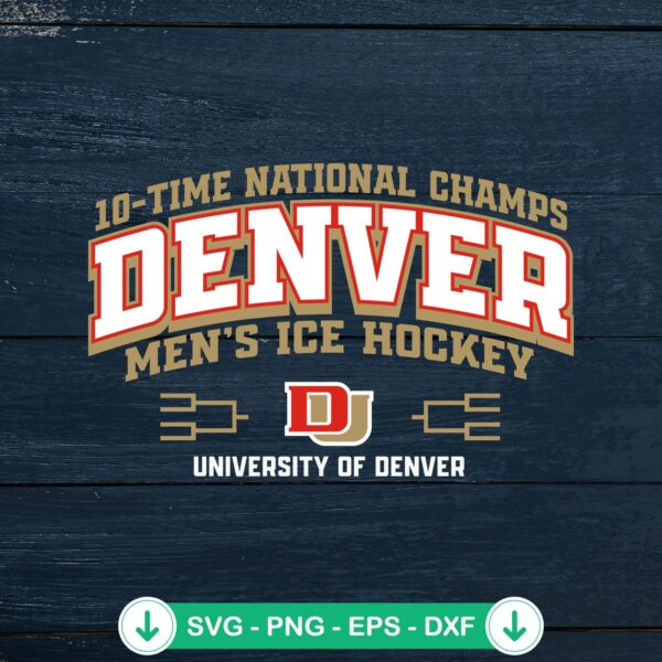 Denver Pioneers 10-Time SVG file for cricut cuttings