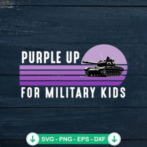 Military Child US Military Tank Sunset SVG file for Cricut