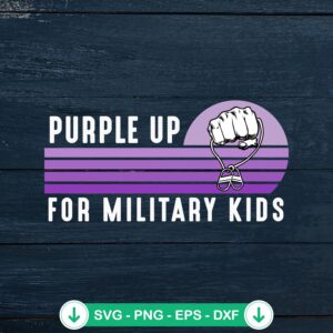 Child Month Hand Sunset SVG file for retro purple theme