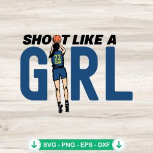Caitlin Clark SVG file for basketball, cutting file