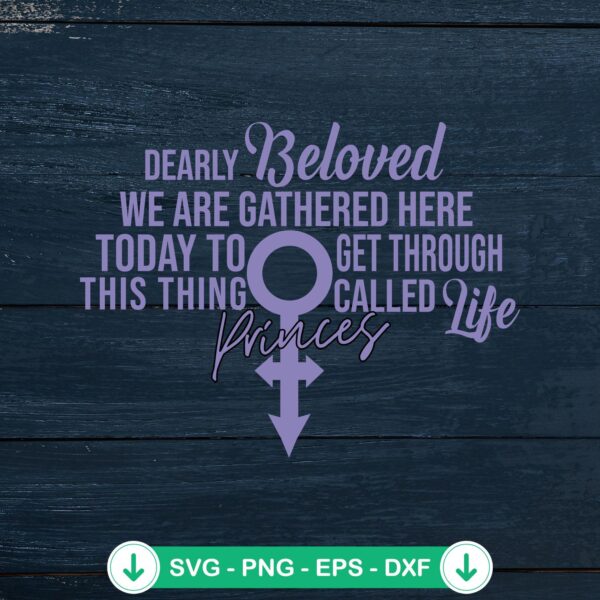 Dearly Beloved SVG file for Cricut cutting machine