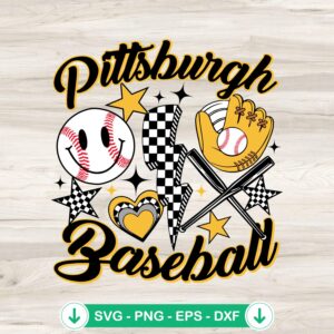 Vintage Pittsburgh Pirates svg file for cutting machines