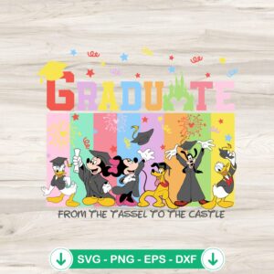 Disney Mickey and Friends Graduate SVG file for cutting machines