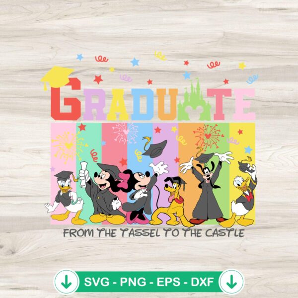 Disney Mickey and Friends Graduate SVG file for cutting machines