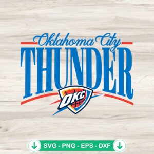 Oklahoma City Thunder logo arch SVG file for cutting machines
