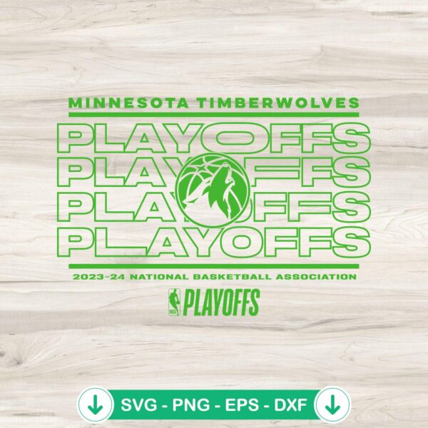 Minnesota Timberwolves NBA Playoffs svg file for Cricut and cutting machines