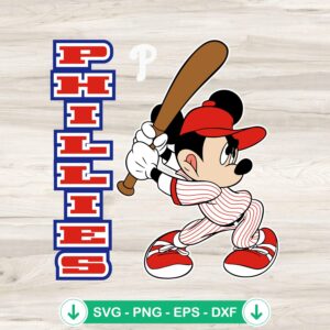 Disney Mickey Phillies SVG file for Cricut cutting machine