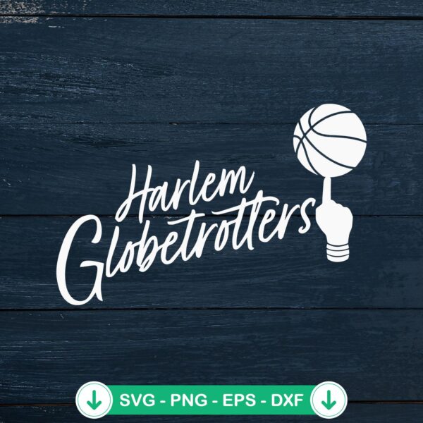 Harlem Globetrotters cursive logo SVG file for cutting machine