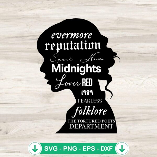 Taylor Swift Head Silhouette svg file for cricut svg cutting file