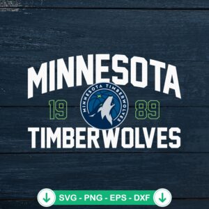 Minnesota Timberwolves 1989 SVG file for Cricut cutting