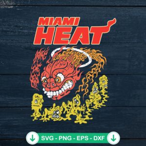 Miami Heat NBA x Brain Dead svg file for cutting machines