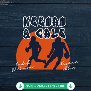 Keenan And Cale Chicago Bears SVG file cut file for Cricut
