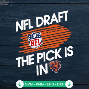 Chicago Bears NFL Draft SVG file for cutting machines