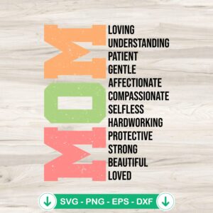 Mom Loving Understanding SVG file for Cricut and cutting machines