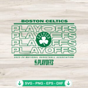 Boston Celtics 2024 NBA Playoffs svg file for Cricut