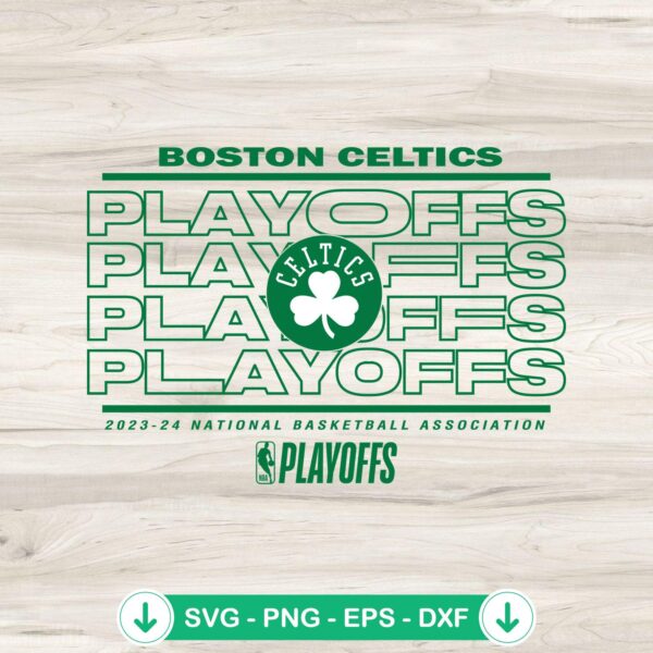 Boston Celtics 2024 NBA Playoffs svg file for Cricut