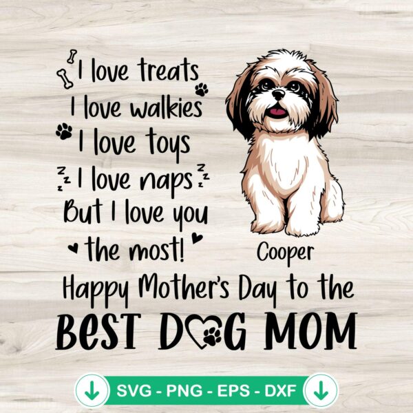I Love Treats I Love Walkies SVG file for Cricut cutting