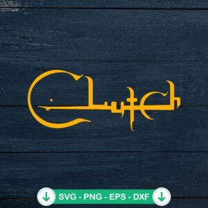 Clutch Rock Band Logo SVG file for Cricut cutting machine